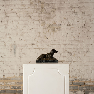 19th Century French Bronze Dog Figure
