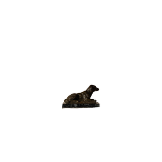 19th Century French Bronze Dog Figure
