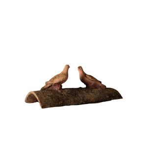 19th Century French Terracotta Roof Tile with Motif (C)
