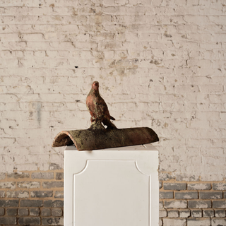 19th Century French Terracotta Roof Tile with Motif (E)
