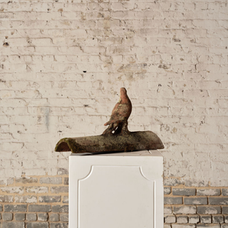 19th Century French Terracotta Roof Tile with Motif (E)
