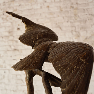 20th Century French Brass Eagle Sculpture
