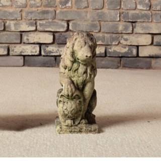 19th Century French Stone Lion
