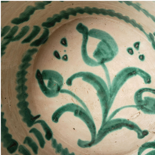 20th Century Spanish Pottery Bowl with Stand (B)
