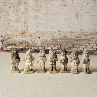 19th Century French Stone Seven Dwarfs Statues (Set of 7)

