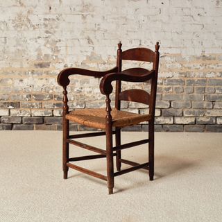 19th Century French Provincial Oak Chair
