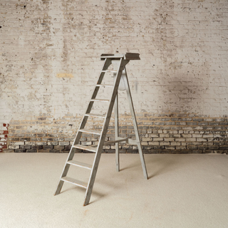 1920s French Oak Library Ladder from the Bibliothque Nationale de Paris
