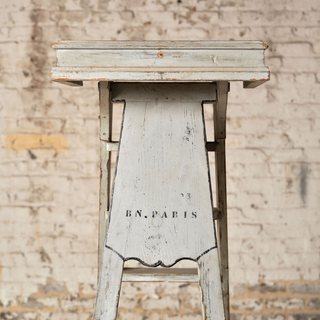 1920s French Oak Library Ladder from the Bibliothque Nationale de Paris
