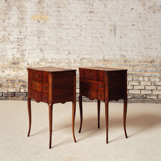Early 21st Century French Walnut Beside Table (Set of 2)
