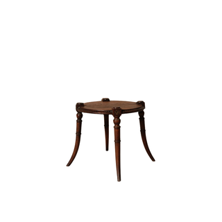 Early 20th Century French Wooden Round Table
