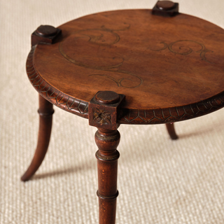 Early 20th Century French Wooden Round Table
