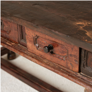 17th Century French Oak & Walnut Console Table
