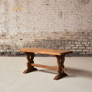 Early 20th Century French Oak Coffee Table
