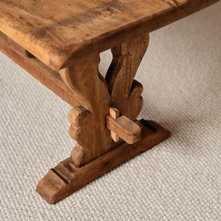 Early 20th Century French Oak Coffee Table
