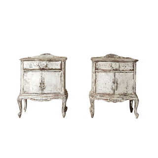 19th Century French Oak Bedside Table (Set of 2)
