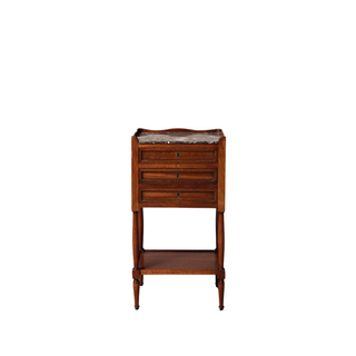 18th Century French Louis XVI Mahogany Bedside Table
