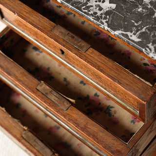 18th Century French Louis XVI Mahogany Bedside Table
