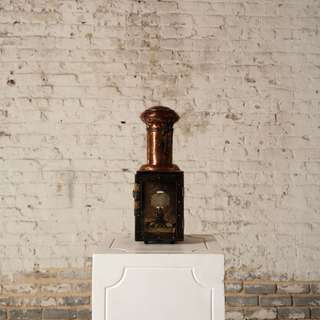 19th Century French Brass & Black Lantern
