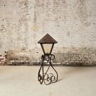 19th Century French Neo Gothic Iron Lantern

