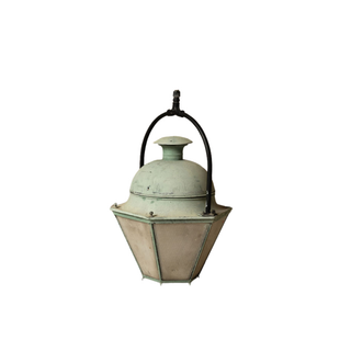 19th Century French Copper Lantern with Handle
