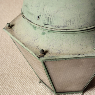 19th Century French Copper Lantern with Handle
