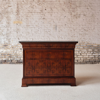 1850s French Louis Philippe Period Marble Top Commode
