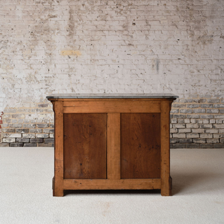 1850s French Louis Philippe Period Marble Top Commode

