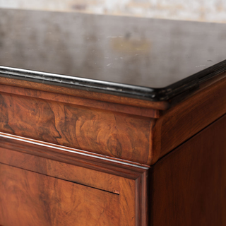 1850s French Louis Philippe Period Marble Top Commode
