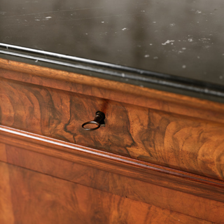 1850s French Louis Philippe Period Marble Top Commode
