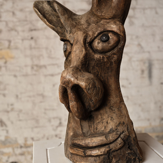 19th Century French Oak Sculpture
