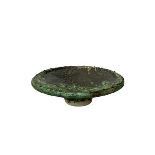 Handmade Tamegroute Green Footed Platter
