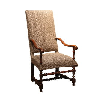 19th Century French Louis XIII Walnut Armchair (A)
