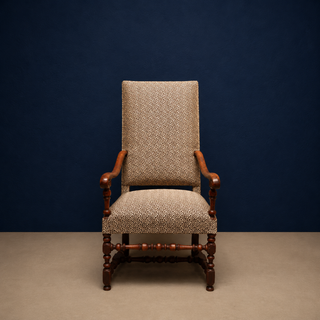 19th Century French Louis XIII Walnut Armchair (A)
