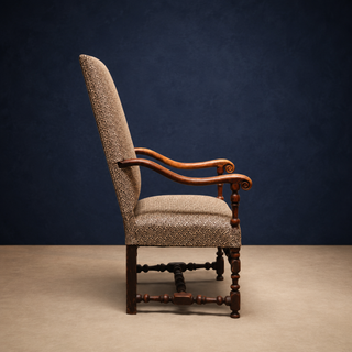 19th Century French Louis XIII Walnut Armchair (A)
