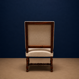 Louis XIII Style Carved Oak Fauteuil Armchair
