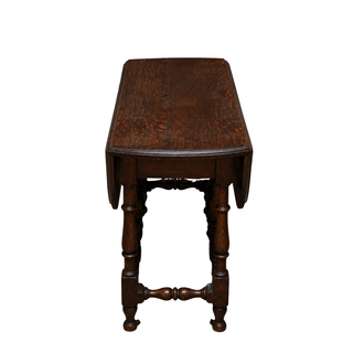 19th Century English Oak Drop Leaf Table (Small)

