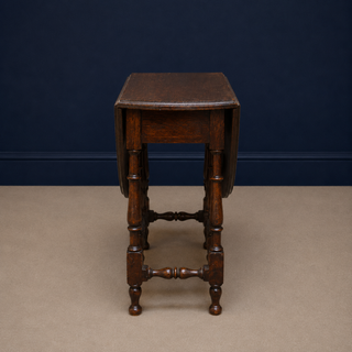 19th Century English Oak Drop Leaf Table (Small)
