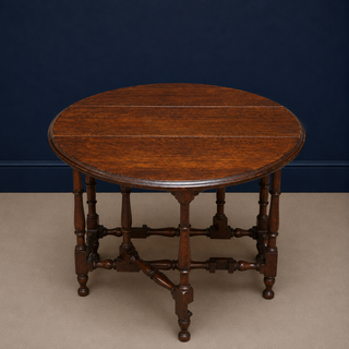 19th Century English Oak Drop Leaf Table (Small)
