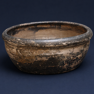 20th Century Terracotta Grey Pot (Large)
