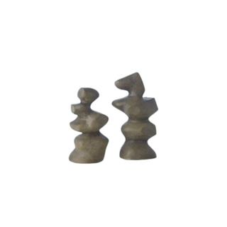 Set of 2 Mguyon Sculptures Dark Grey Large
