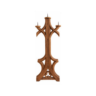 1920s French Oak Candelabra
