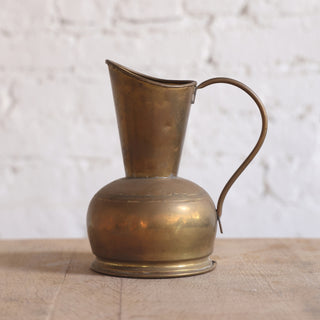 20th Century Belgian Brass Pitcher
