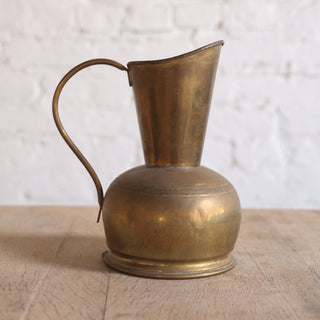 20th Century Belgian Brass Pitcher
