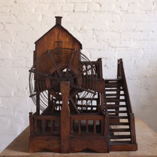 1880s French Walnut Staircase Architectural Model

