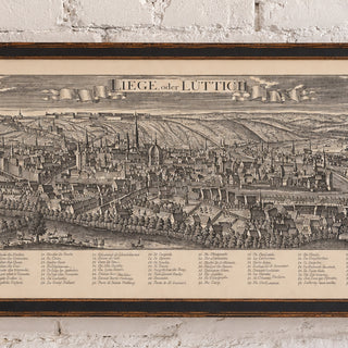 Late 19th Century French Framed Paper Engraving
