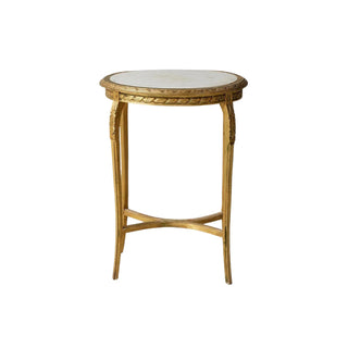 19th Century Marble & Oak Tea Table
