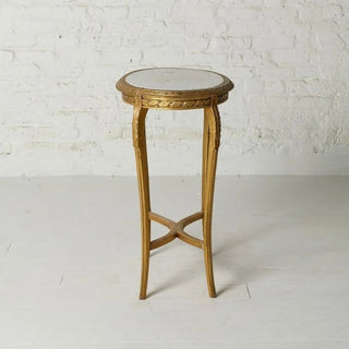 19th Century Marble & Oak Tea Table
