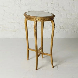 19th Century Marble & Oak Tea Table

