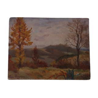 20th Century French Autumns Valley Painting by Jules Magnier
