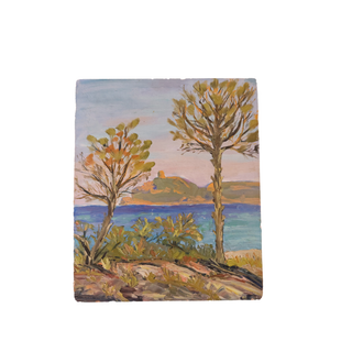 20th Century French Blue Coast Painting
